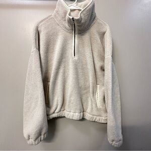 Abercrombie & Fitch Cream Fleece Sweatshirt